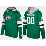 Adidas Stars Men's Customized Name And Number Green Hoodie