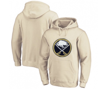 Buffalo Sabres Cream Men's Customized All Stitched Pullover Hoodie