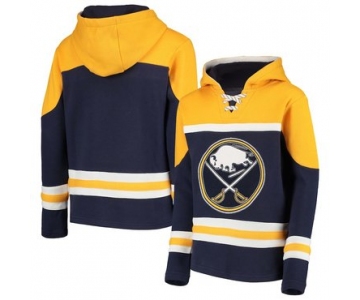 Buffalo Sabres Navy Men's Customized All Stitched Hooded Sweatshirt