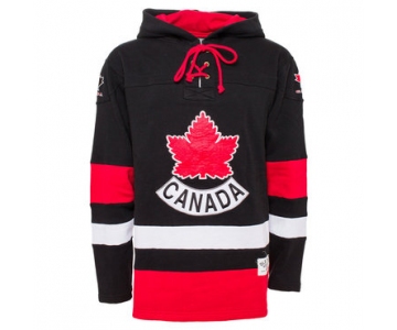 Team Canada Black Men's Customized All Stitched Sweatshirt