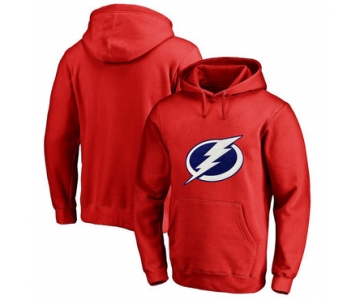 Tampa Bay Lightning Red Men's Customized All Stitched Pullover Hoodie