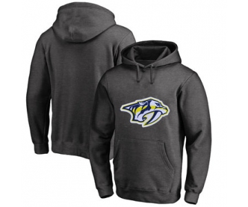 Nashville Predators Dark Gray Men's Customized All Stitched Pullover Hoodie