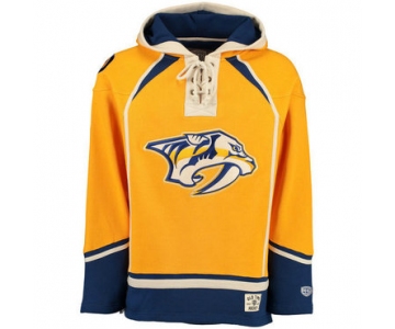 Predators Yellow Men's Customized All Stitched Sweatshirt