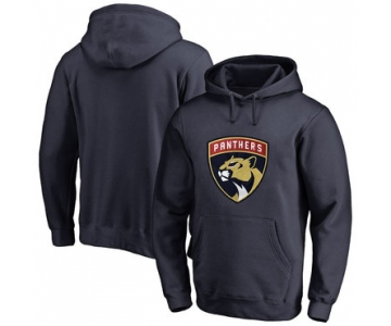Florida Panthers Navy Men's Customized All Stitched Pullover Hoodie