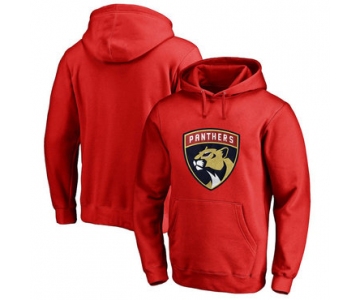 Florida Panthers Red Men's Customized All Stitched Pullover Hoodie