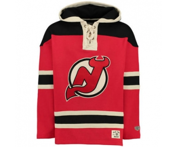 Devils Red Men's Customized All Stitched Sweatshirt