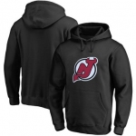 New Jersey Devils Black Men's Customized All Stitched Pullover Hoodie