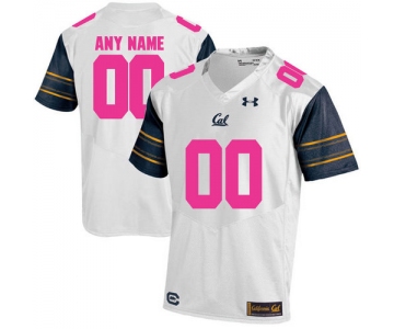 California Golden Bears White Men's Customized 2018 Breast Cancer Awareness College