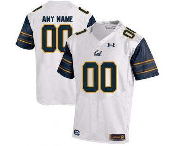 California Golden Bears White Men's Customized College Football Jersey