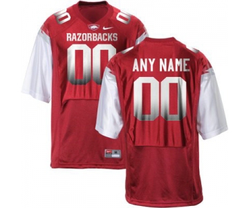 Arkansas Razorbacks Red Customized Jersey