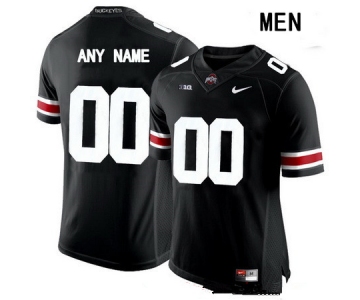 Men's Ohio State Buckeyes Custom College Football Nike Limited Jersey - Black
