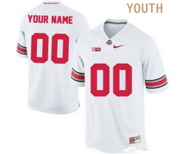 Youth Ohio State Buckeyes Custom College Football Nike Limited Jersey - 2015 White