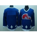Quebec Nordiques Mens Customized Blue CCM Jersey
