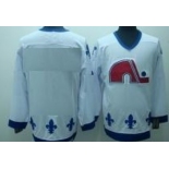 Quebec Nordiques Mens Customized White CCM Jersey