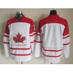 Men's 2010 Olympics Canada Custom White Jersey