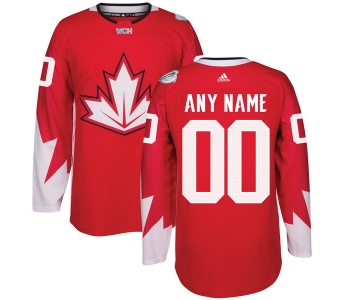 Men's Canada Hockey adidas Red World Cup of Hockey 2016 Premier Custom Jersey