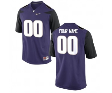 Mens Washington Huskies Custom Replica Football Jersey - 2015 Purple