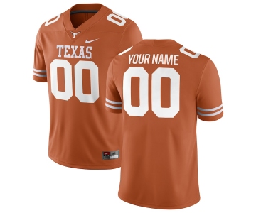 Men's Nike Texas Orange Texas Longhorns Football Custom Game Jersey