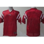 Men's Ole Miss Rebels Customized Red Jersey