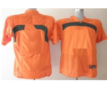 Men's Miami Hurricanes Customized Orange Jersey