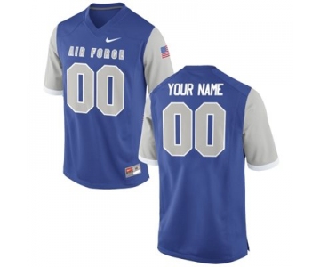 Mens Air Force Falcons Custom Replica Football Jersey - 2015 Royal Blue