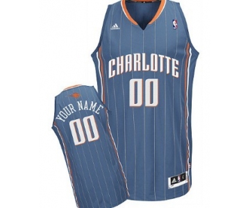 Mens Charlotte Bobcats Customized Blue Jersey