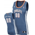 Womens Charlotte Bobcats Customized Blue Jersey