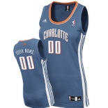 Womens Charlotte Bobcats Customized Blue Jersey