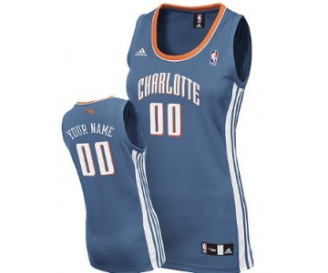 Womens Charlotte Bobcats Customized Blue Jersey