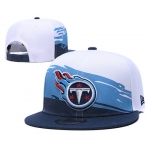 Titans Team Logo Navy Blue White Adjustable Hat TX