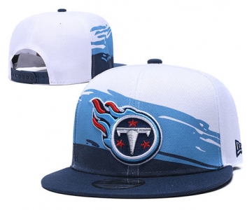 Titans Team Logo Navy Blue White Adjustable Hat TX