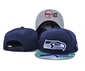 Seahawks Fresh Logo Navy Adjustable Hat SF