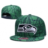 Seahawks Team Logo Green Adjustable Hat TX