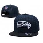 Seahawks Team Logo Navy Black Adjustable Hat TX