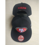 49ers Team Logo Black Adjustable Hat LT