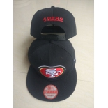 49ers Team Logo Black Adjustable Hat LT