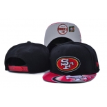 49ers Team Logo Black Adjustable Hat SF