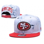 49ers Team Logo Smoke Red Adjustable Hat TX
