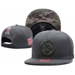 NFL Pittsburgh Steelers Team Logo Salute To Service Adjustable Hat F01