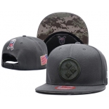 NFL Pittsburgh Steelers Team Logo Salute To Service Adjustable Hat F01