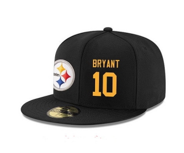 Pittsburgh Steelers #10 Martavis Bryant Snapback Cap NFL Player Black with Gold Number Stitched Hat