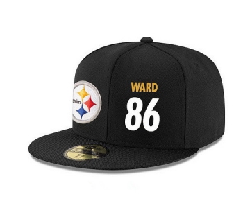 Pittsburgh Steelers #86 Hines Ward Snapback Cap NFL Player Black with White Number Stitched Hat