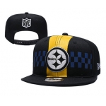 Steelers Fresh Logo Black 2019 Draft Adjustable Hat YD