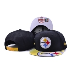 Steelers Fresh Logo Black Adjustable Hat SF