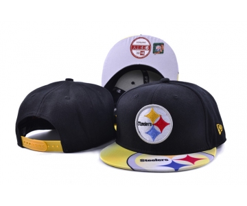 Steelers Fresh Logo Black Adjustable Hat SF
