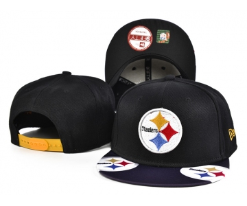 Steelers Team Logo Black Adjustable Hat SF