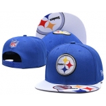 Steelers Team Logo Blue Adjustable Hat TX