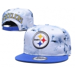 Steelers Team Logo Smoke Blue Adjustable Hat TX