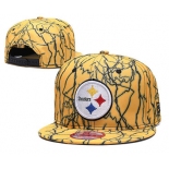 Steelers Team Logo Yellow Adjustable Hat TX