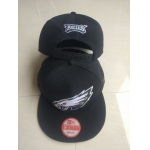 Eagles Team Logo Black Adjustable Hat LT